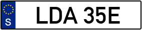 Trailer License Plate